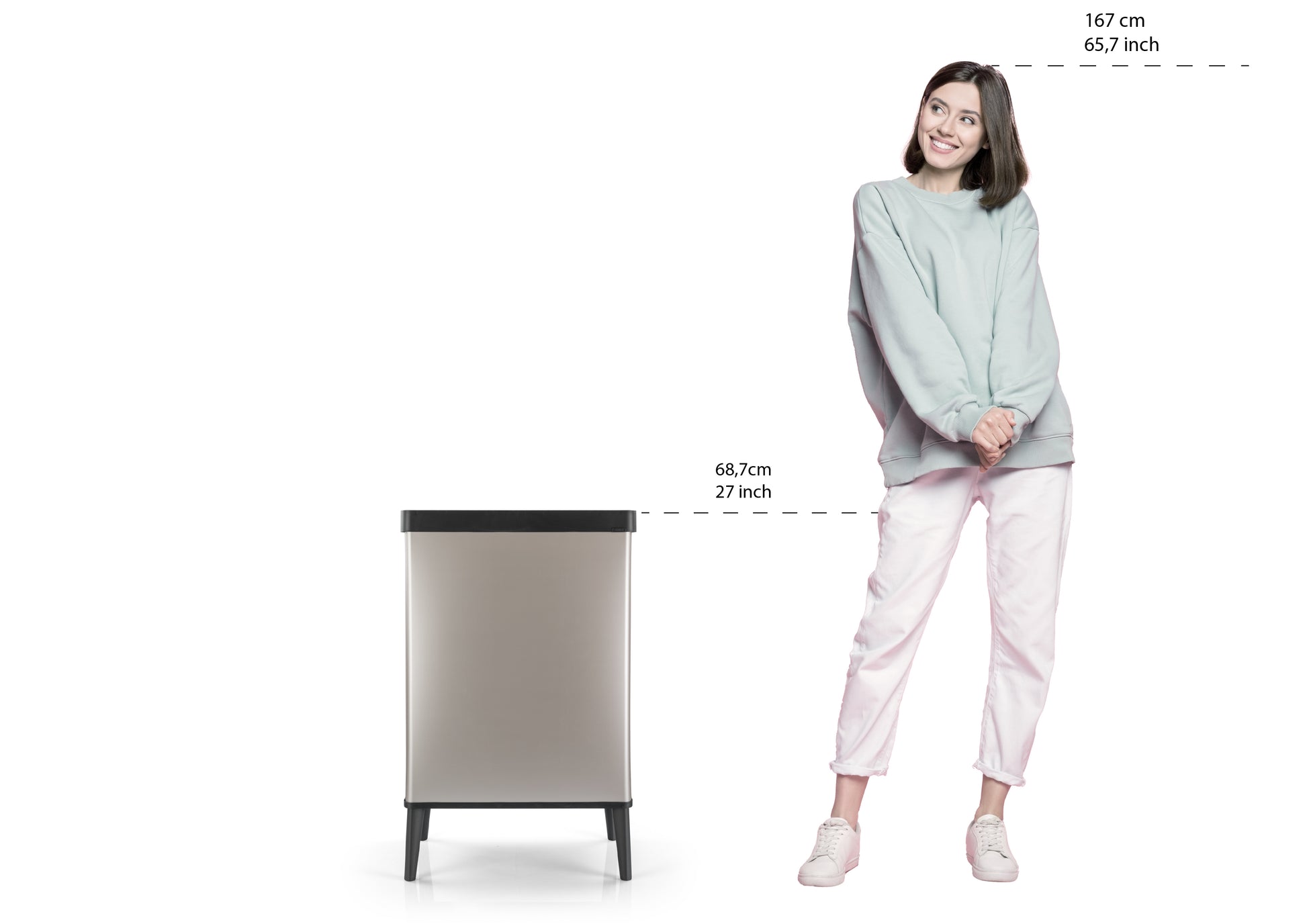 פח ורטו 54 ליטר אפור