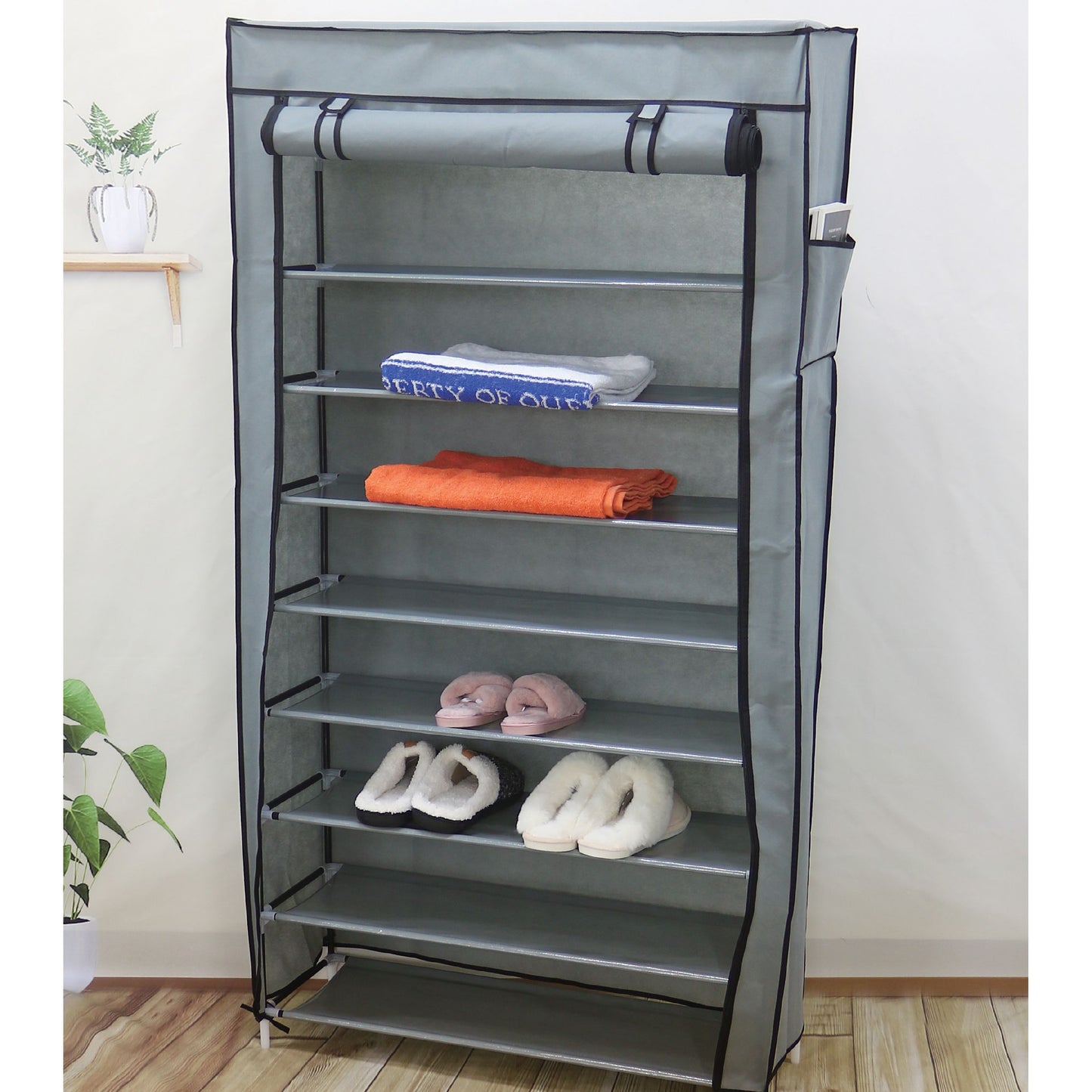 ארון נעליים מבד 10 קומות