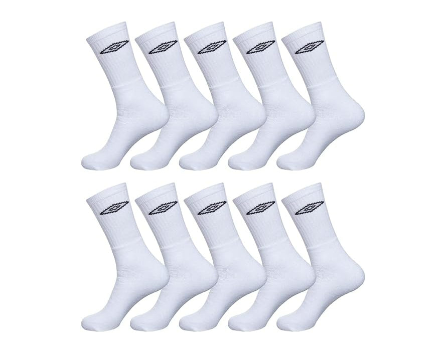 מארז 25 זוגות גרביים Umbro -לבן מידה 35-41