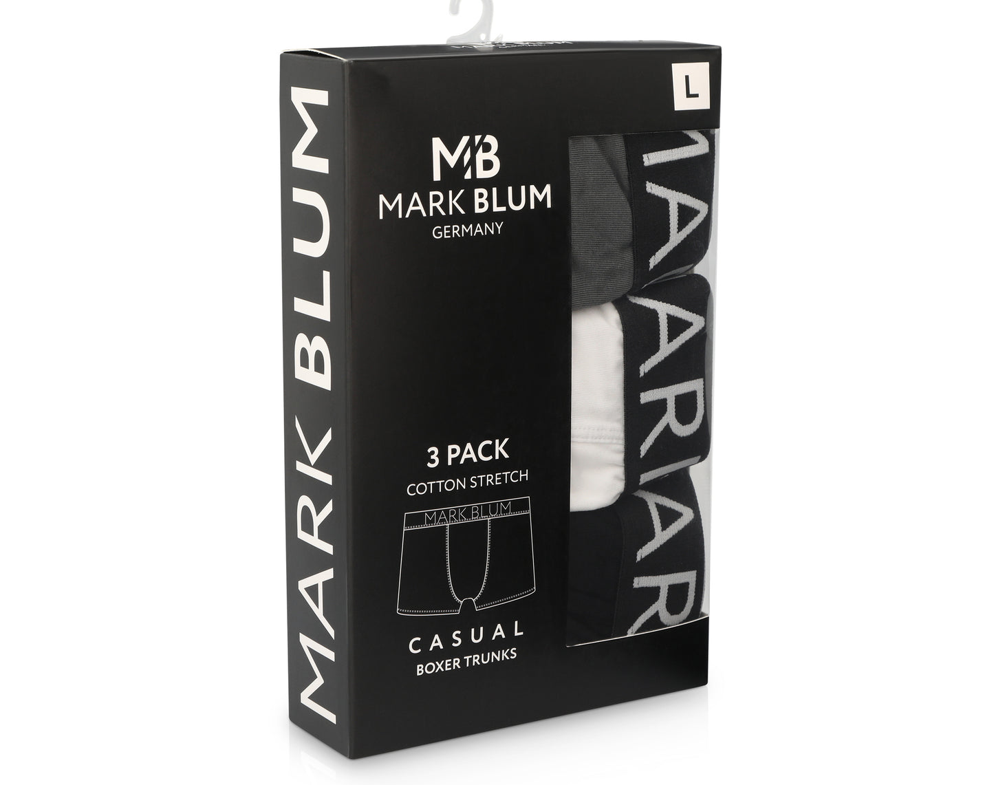 מארז 6 בוקסרים MARK BLUM GERMANY מידה XL