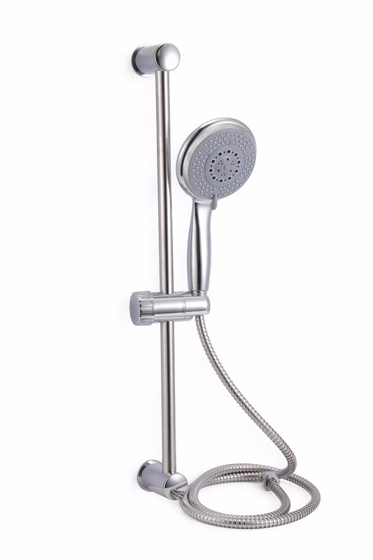 מוט רחצה למקלחת בעל 5 מצבים כרום