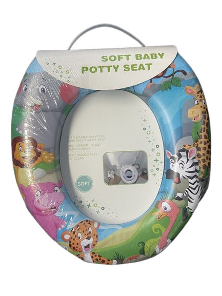 מושב אסלה מרופד ללא ידיות