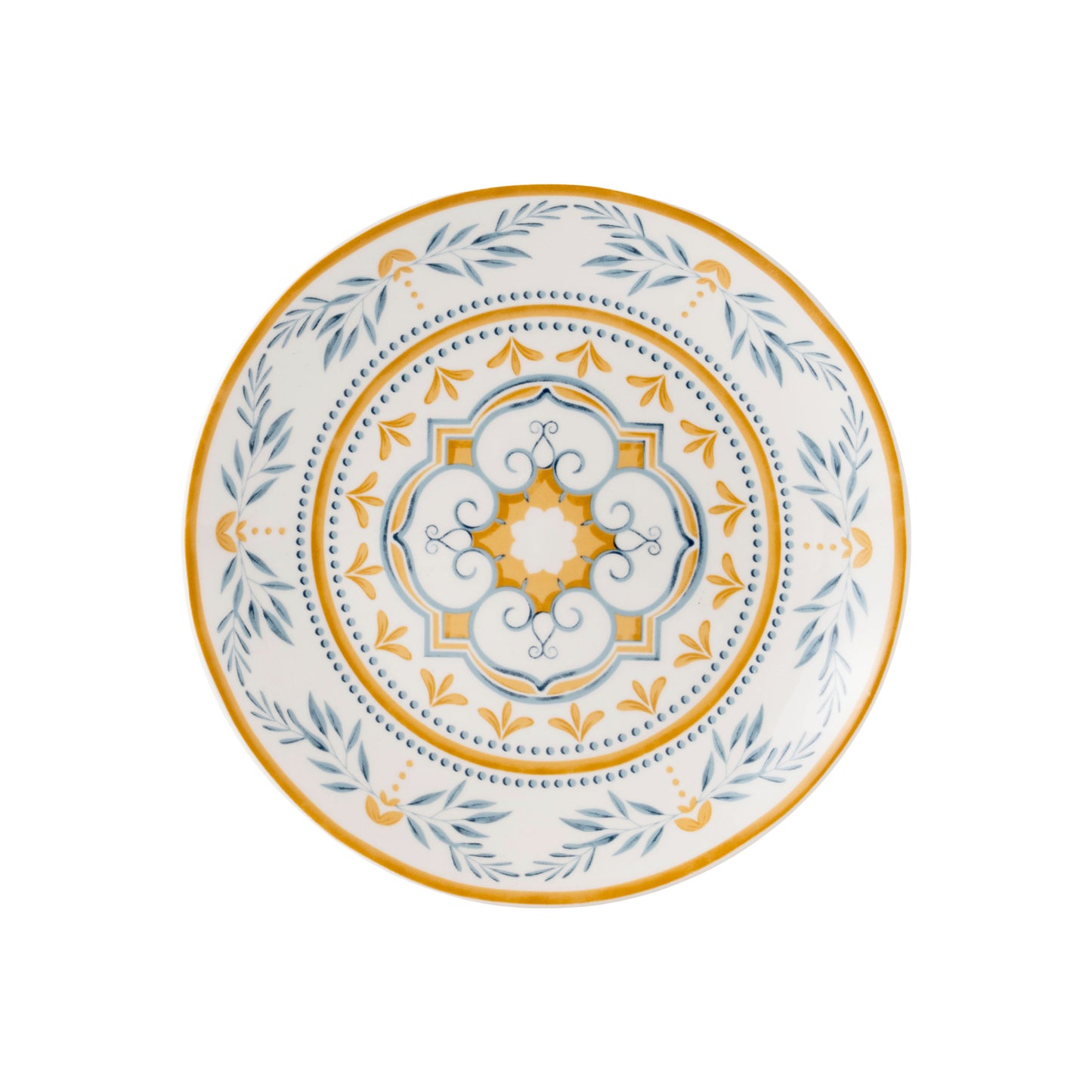 צלחת מנה ראשונה פורצלן 19 סמ SANTORINI