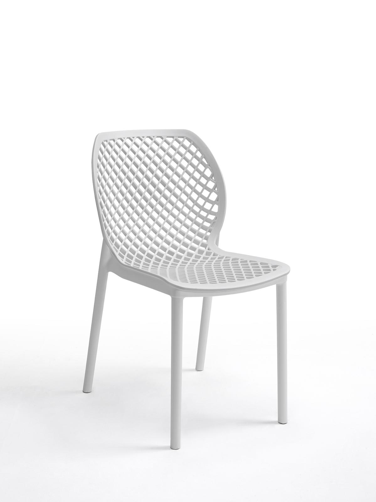 כסא פלסטיק ARIA לבן