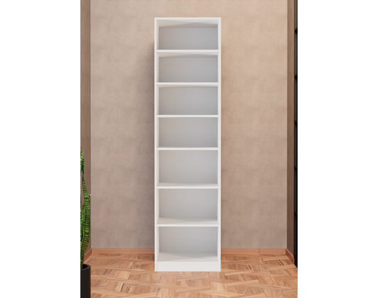 יחידת מדפים צרה לחדר ארונות / חדר שינה רוחב 60 ס"מ דגם ליאם X60-2