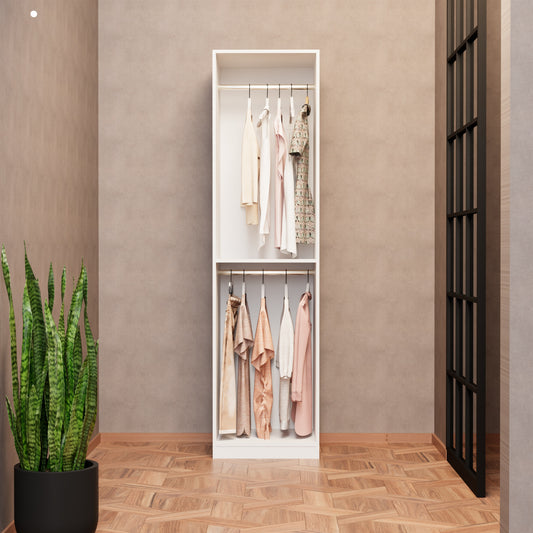 יחידת תלייה/מדפים לחדר ארונות רוחב 60 ס"מ דגם יובל X60