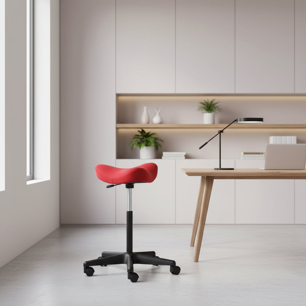 כיסא אוכף מוב MOVE עם גלגלים שחור בלבד