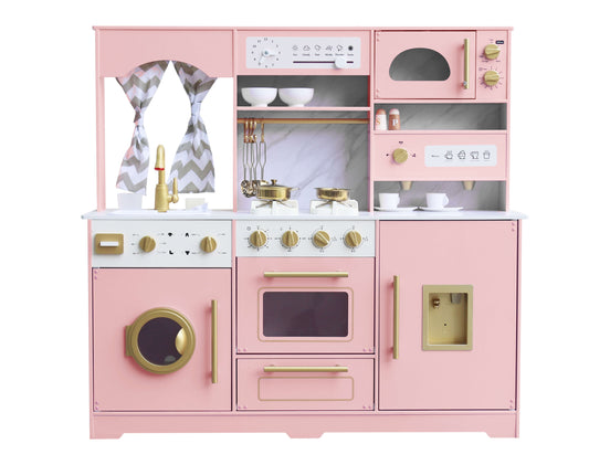 מטבח עץ ענק לילדים אלקטרוני דגם דורין