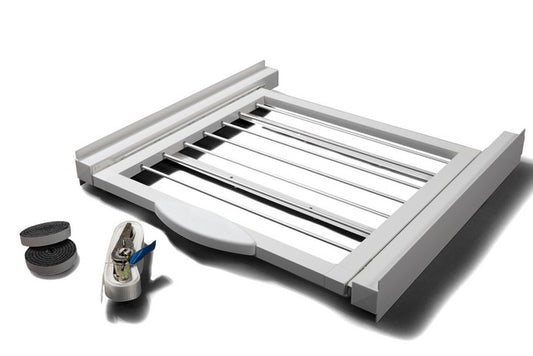 מדף למכונת כביסה Roller פתרון מושלם לחיסכון במקום, נוחות ועמידות במכונות כביסה ומייבשים"