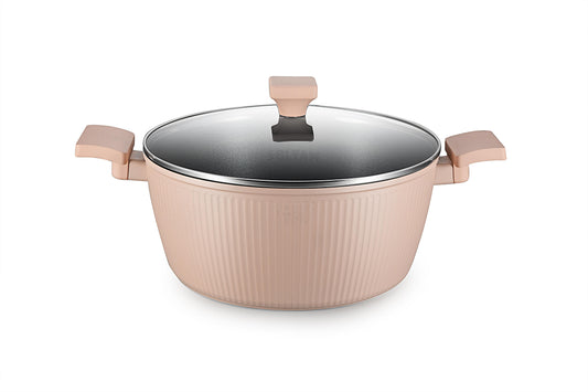 סיר 28 סמ 6.7 ליטר ורוד POPUP