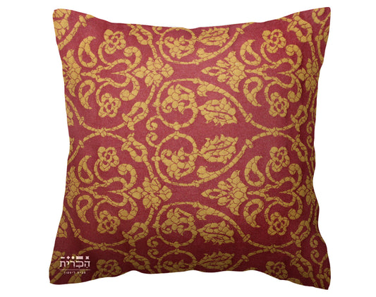 כרית נוי עיטורים בזהב