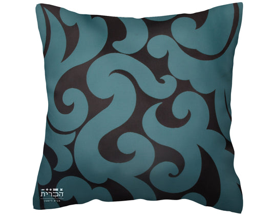 כרית נוי עיטורים בטורקיז דגם קמרון 7