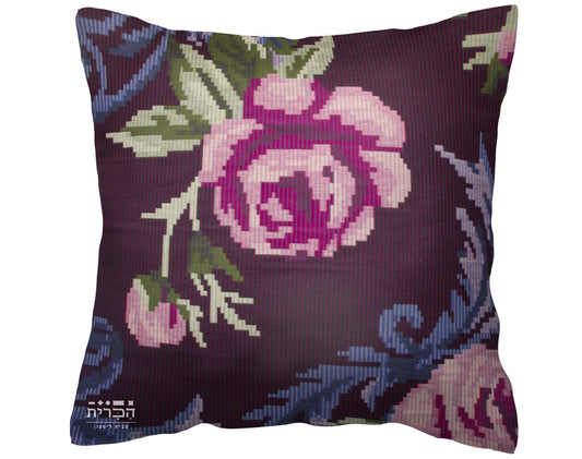 כרית נוי פרחים דגם פיקסל 153