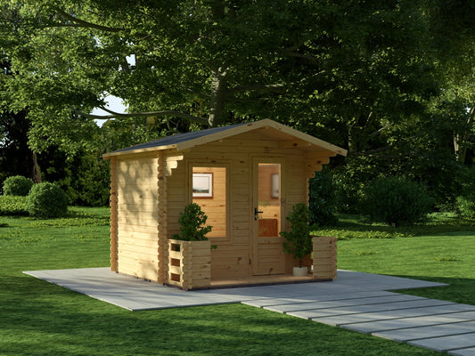 מחסן עץ אירופאי 2.5x2.8 EverGreen