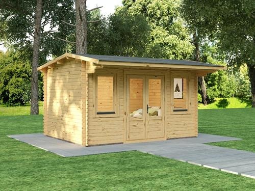 מחסן עץ אירופאי 4x3 מטר עובי 28 מ"מ Colliford מבית Evergreen