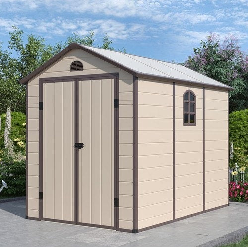 מחסן גינה מפלסטיק 1.9x2.8x2.26 מטר דגם Ave E מבית EverGreen