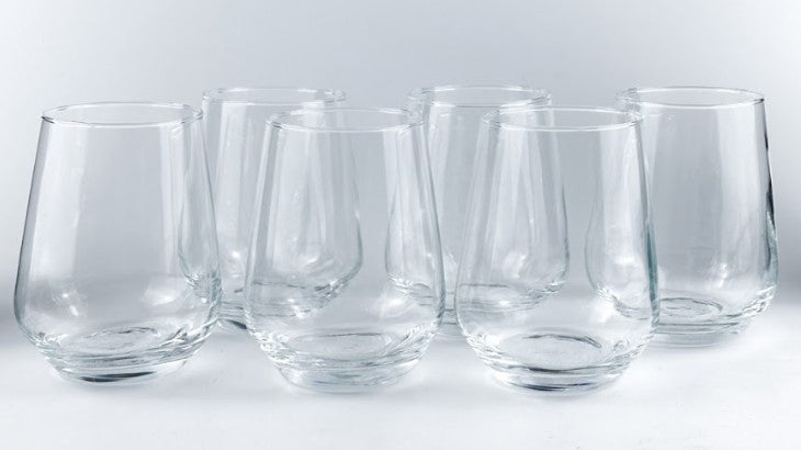 סט 6 כוסות זכוכית 390 מל עדן