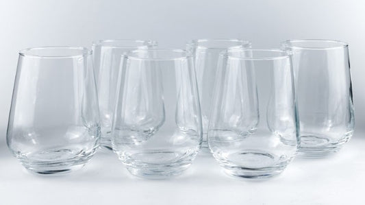 סט 6 כוסות זכוכית 390 מל עדן