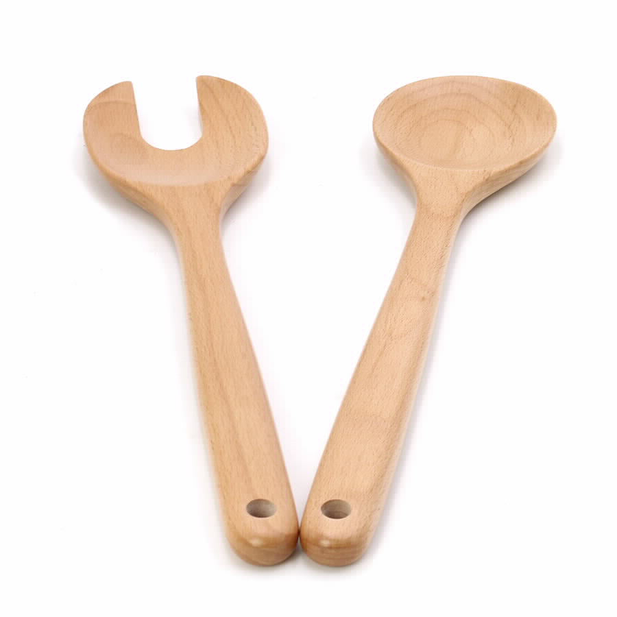 סט כפות סלט מעץ BOTANIC