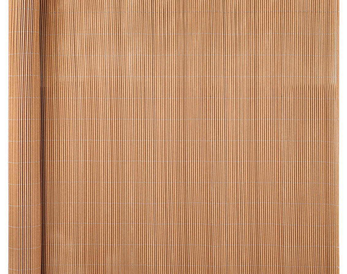 גדר במבוק סינטטי PVC במידה 1X5 צבע קקאו