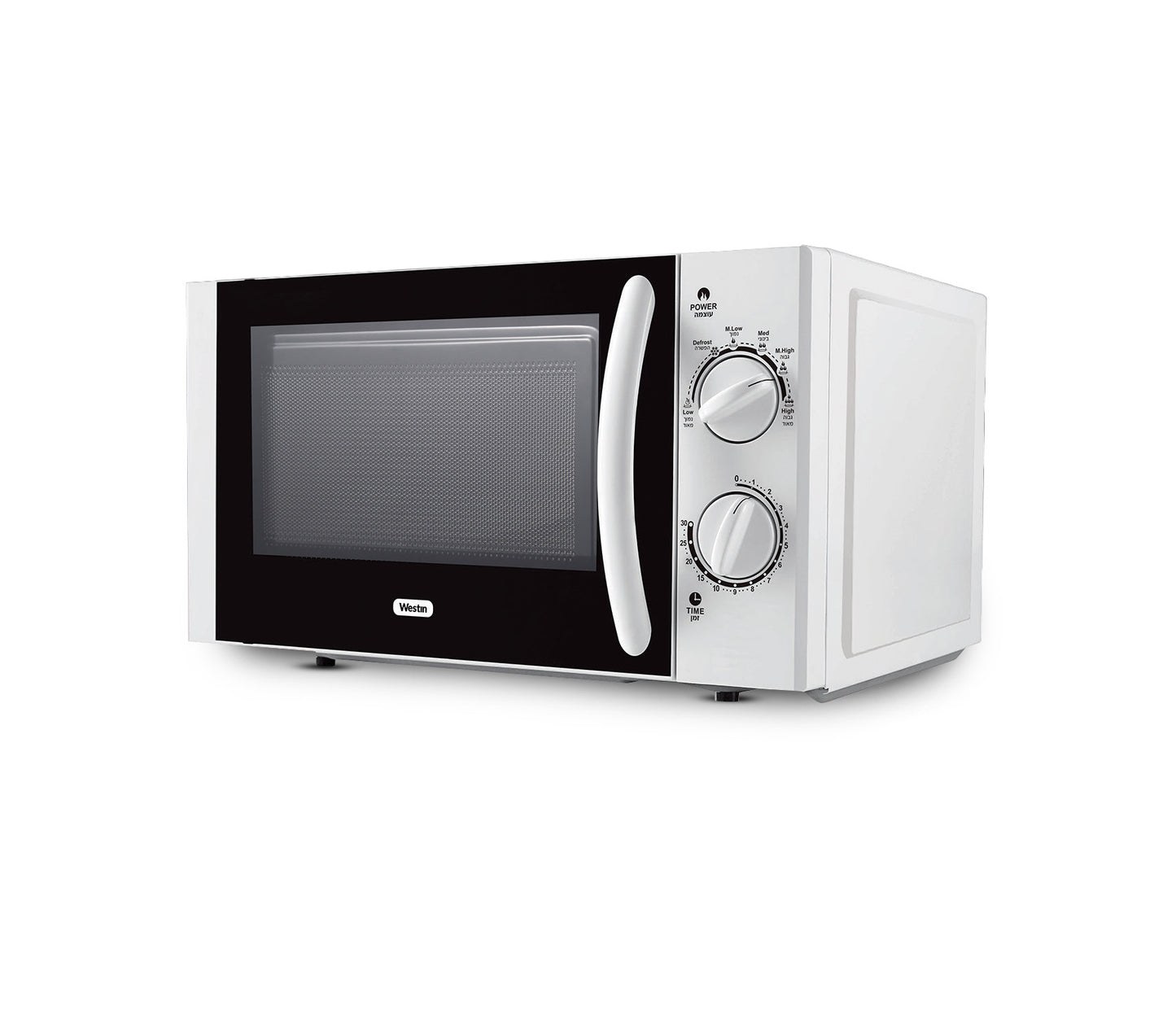 מיקרוגל 20 ליטר מכאני לבן עם ידית WES-20L1055W