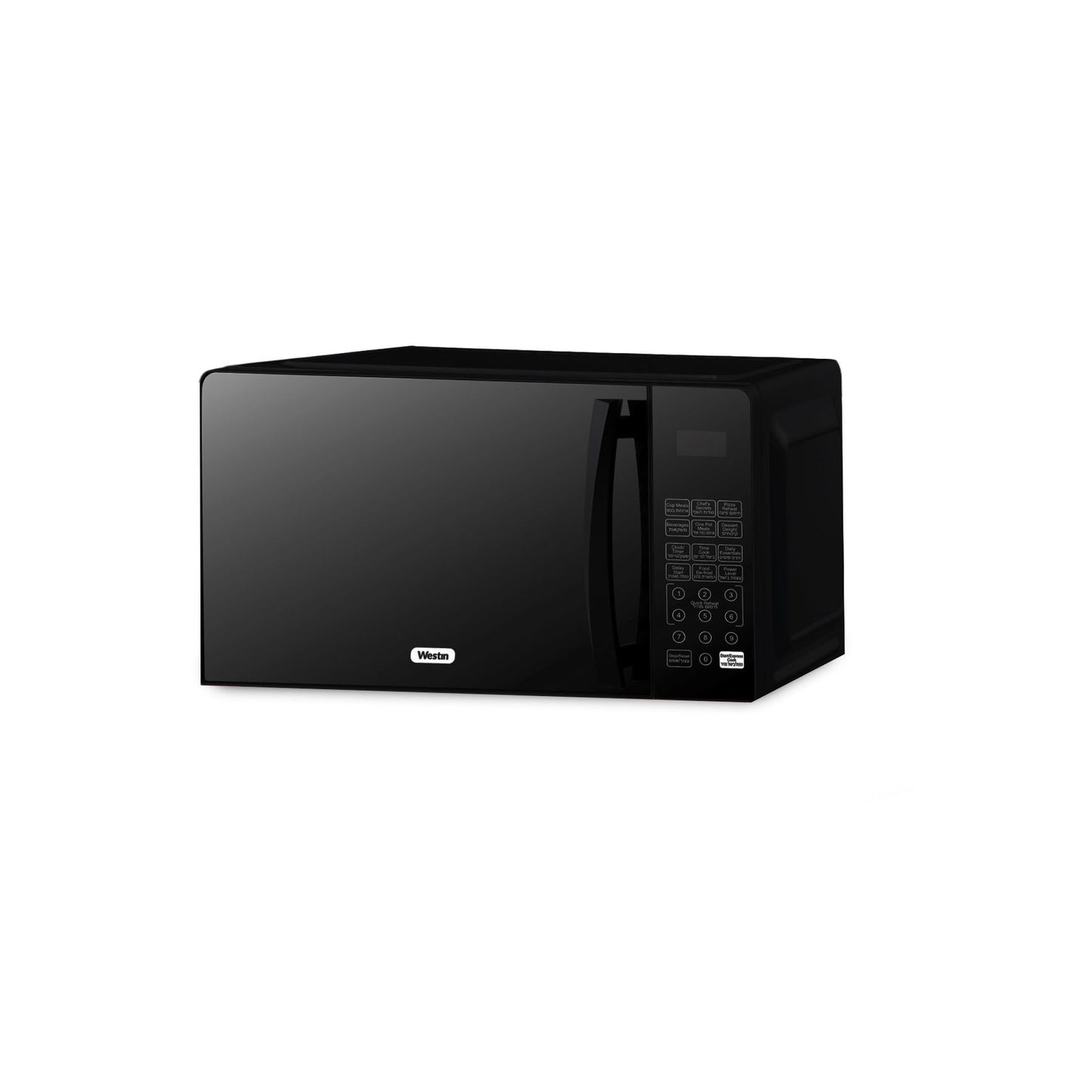 מיקרוגל 23 ליטר דיגיטלי שחור מראה 900W עם גריל 1400W דגם WES-20EL2005BM