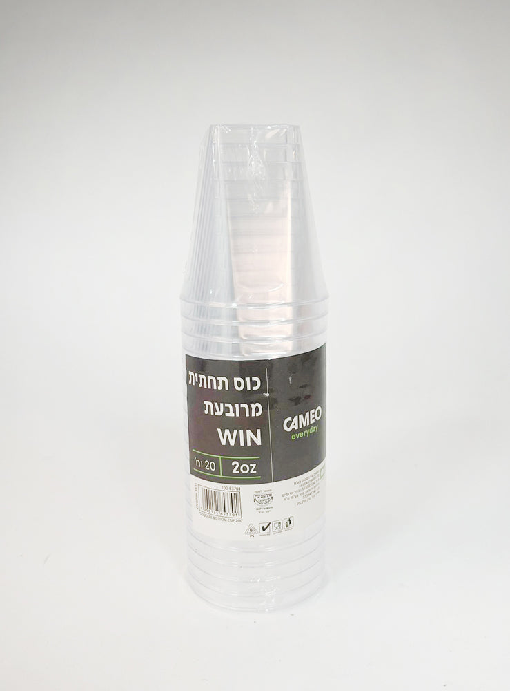 כוס תחתית מרובעת WIN 2oz