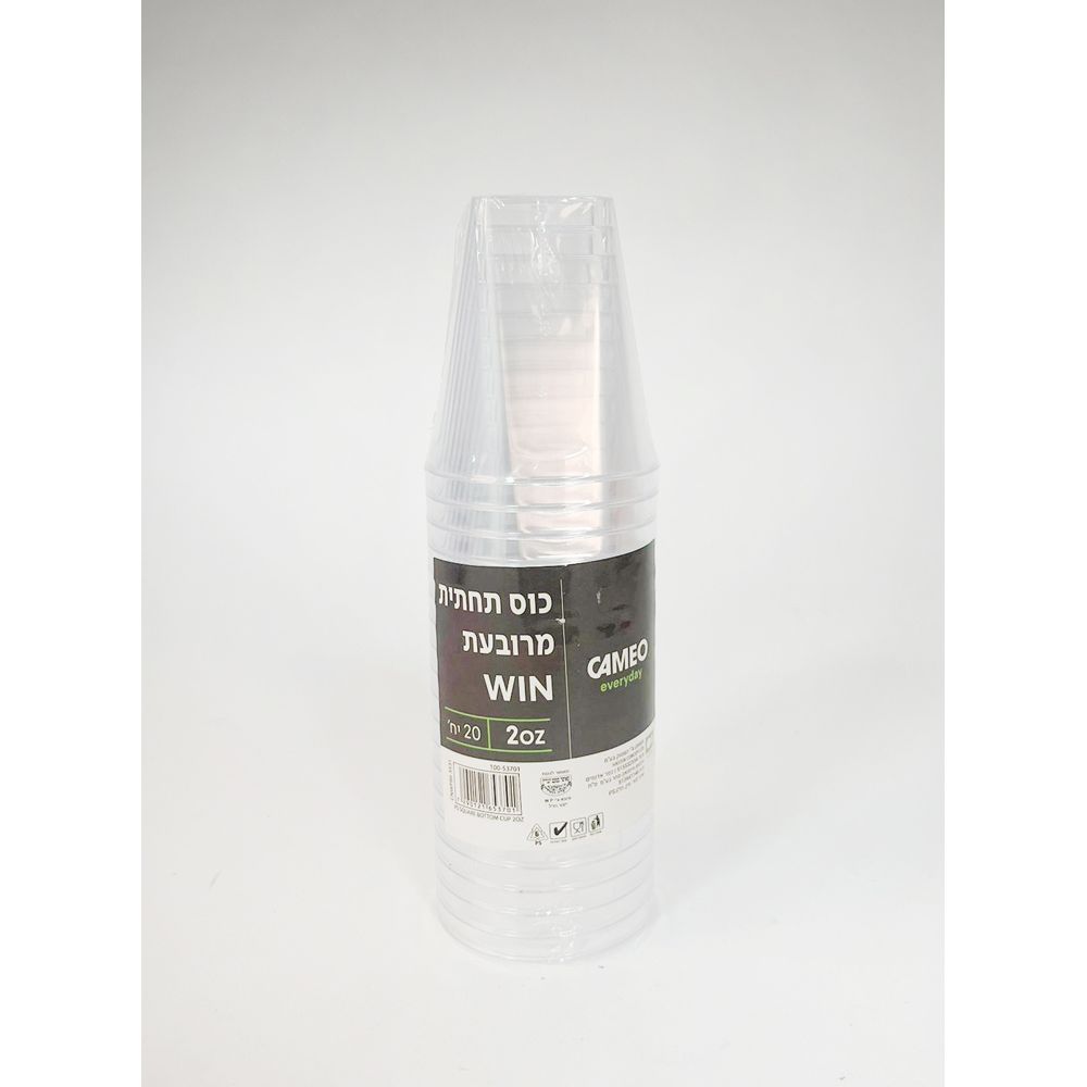 כוס תחתית מרובעת WIN 2oz