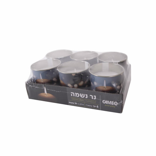 נר נשמה 24 שעות 6 יחידות