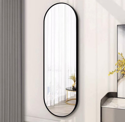 מראה אובלית 40*150 סמ שחור