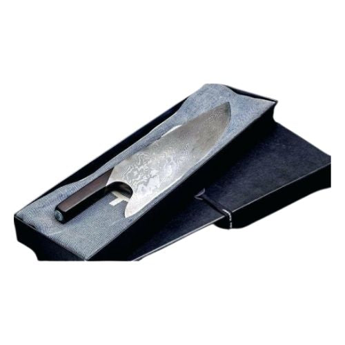 סכין שף מקצועית להב מחושל פלדת דמשק