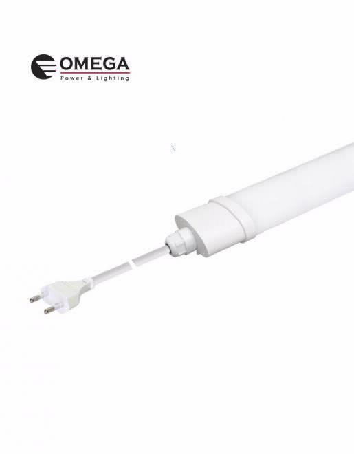 גוף תאורה מוגן מים 1.5M 40W MidiBako כבל+תקע אור לבן