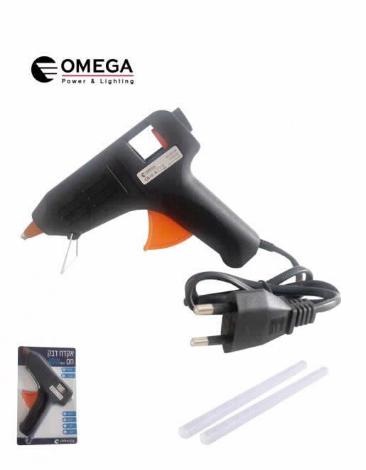 א.דבק חם 40W כולל 2 נרות דבק Ø11X100 ממ