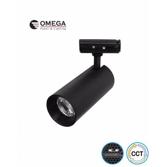 ספוט מתכוון לפס צבירה PIXEL Deco שחור 10W CCT