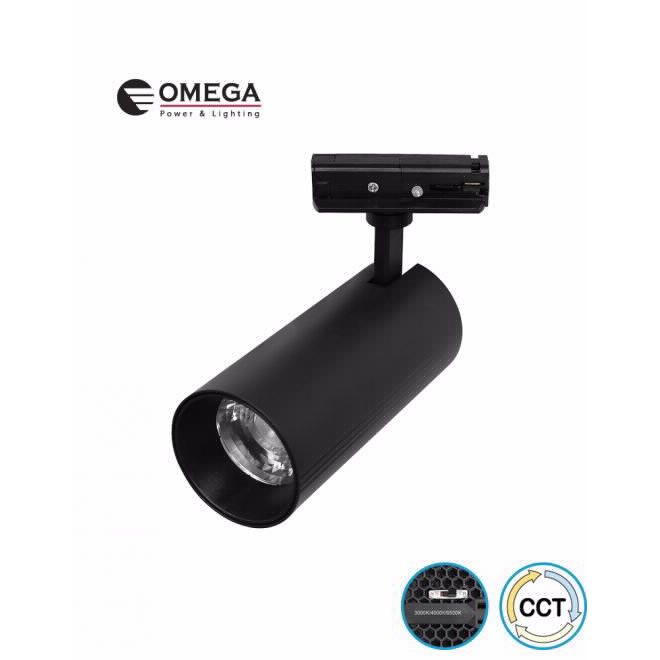 ספוט מתכוון לפס צבירה PIXEL Deco שחור 20W CCT