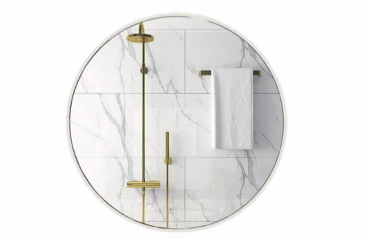 מראה לבנה עגולה 60*60 ס"מ