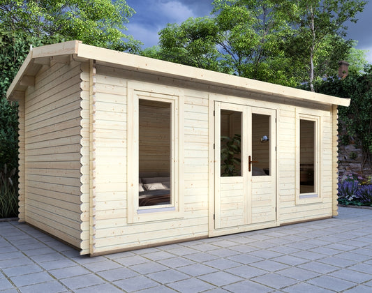 מחסן עץ אירופאי 5X3 עובי 28 דגם Abigail EverGreen