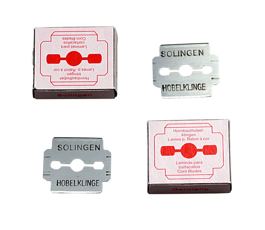 מארז סכיני גילוח להסרת עור קשה מהרגליים תוצרת גרמניה