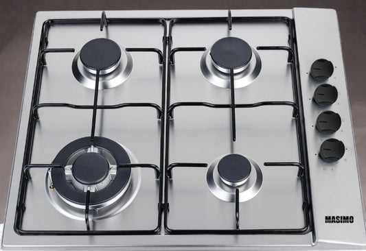 כיריים 4 להבות נירוסטה 60 סמ דגם LAV64IX של MASIMO