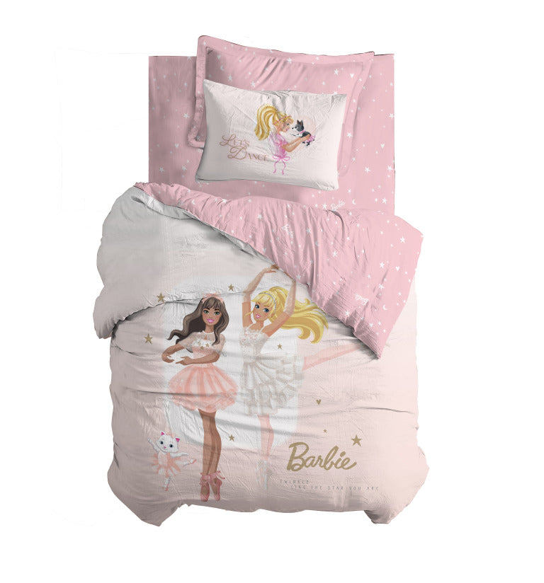 סט מיטת יחיד 90/200 סמ ברבי מהממת