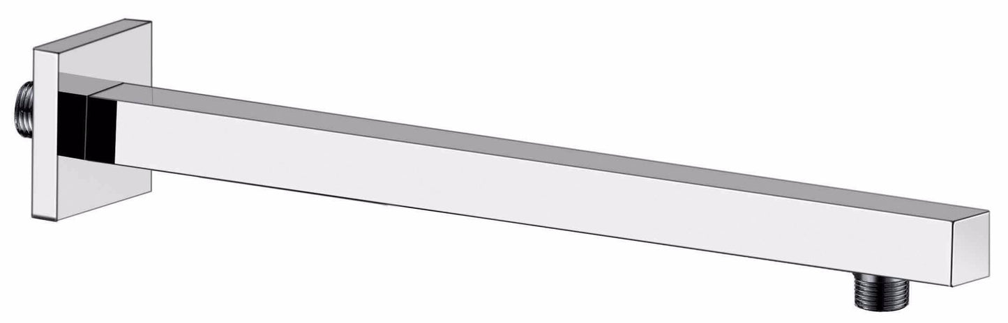 זרוע מרובעת לראש מקלחת כרום 380X25 מ"מ