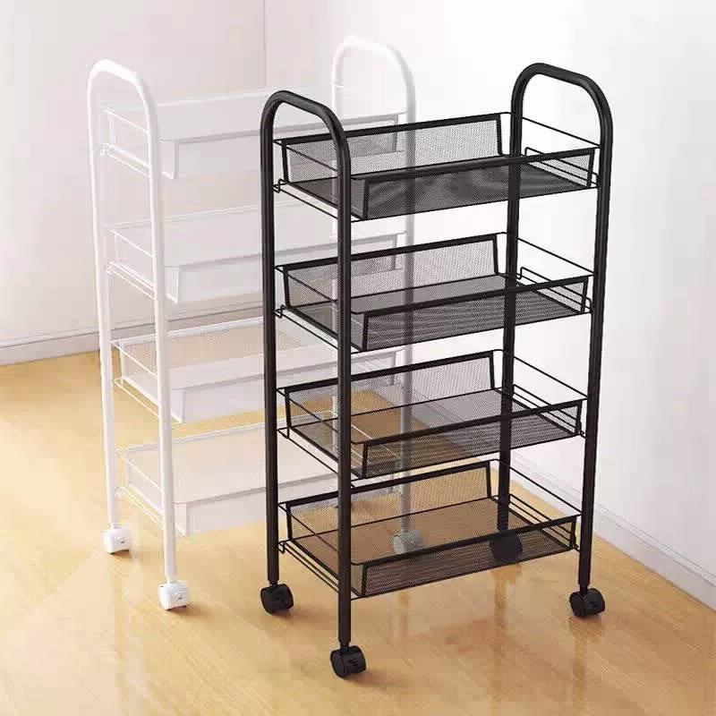 עגלת שרות 4 קומות לבן 45/27/84 סמ LIN