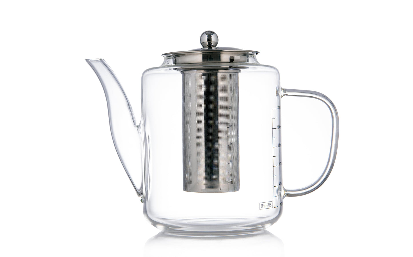 קנקן תה 1.76 ליטר זכוכית עם פילטר נירוסטה HOT GLASS