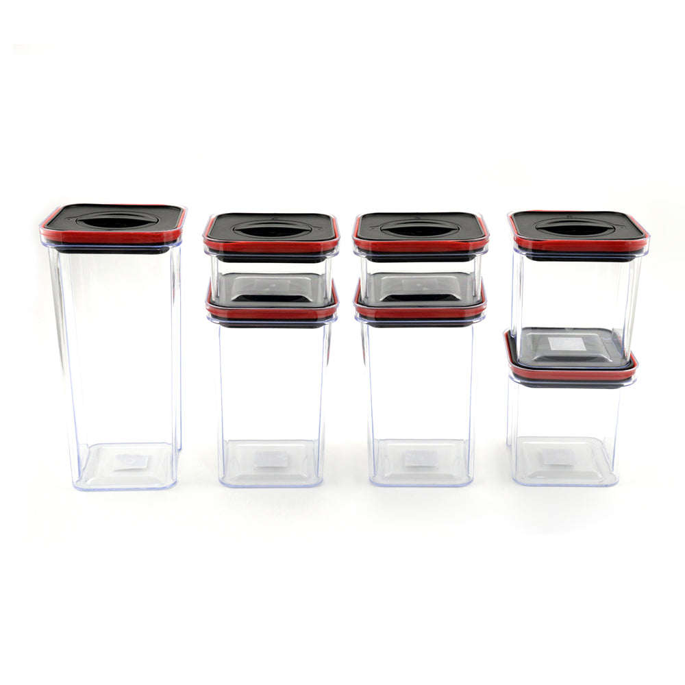 סט 7 קופסאות אחסון פלסטיק מל TWIST & LOCK