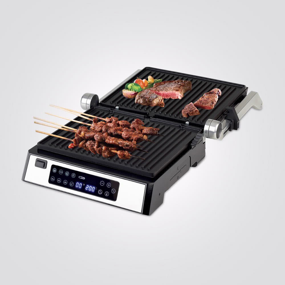 טוסטר לחיצה גריל מקצועי 4 פרוסות 2200W דגם H-10005