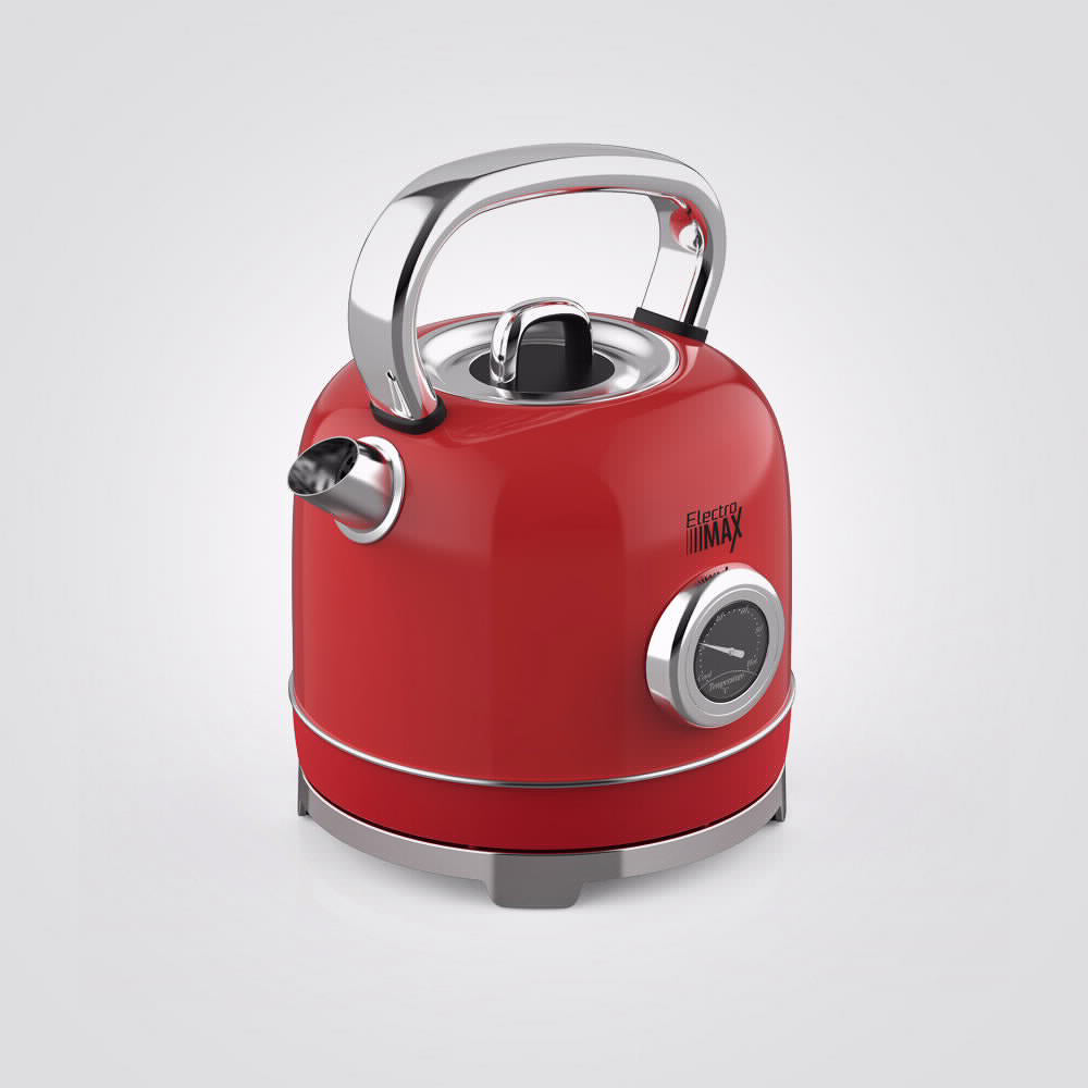 קומקום רטרו 1.7 ליטר אדום 2200W דגם H-21019