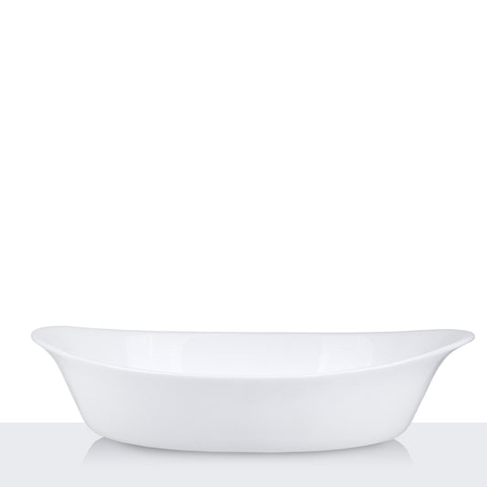 תבנית אובלית 12.8*21.3 סמ 550 מל זכוכית Opal Glass