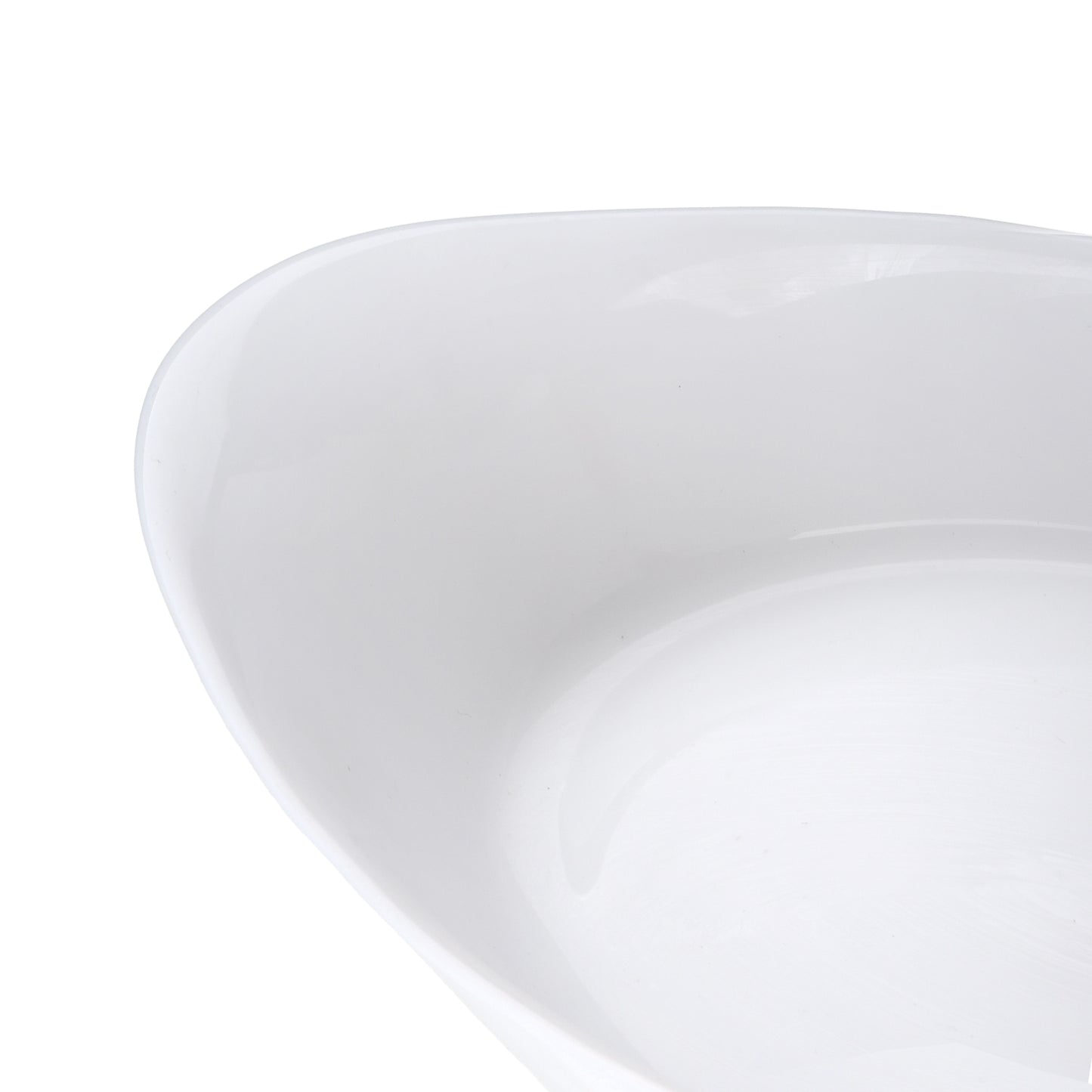תבנית אובלית 12.8*21.3 סמ 550 מל זכוכית Opal Glass