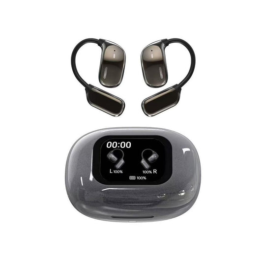 אוזניות תרגום Bluetooth עם טכנולוגיית AI – 144 שפות צבע שחור