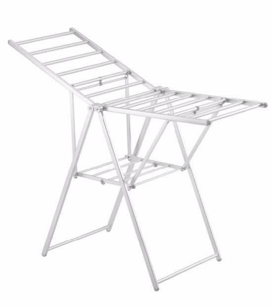 מתקן כביסה אלומיניום דקורטיבי כסוף